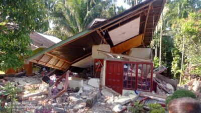 Gempa di Sumbar Berkekuatan M 6,2 Tak Berpotensi Tsunami